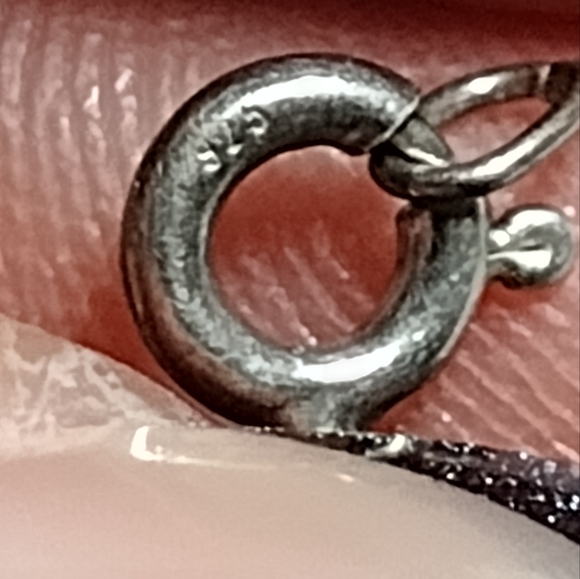 NWOT Sterling silver and diamond necklace - Picture 5 of 8